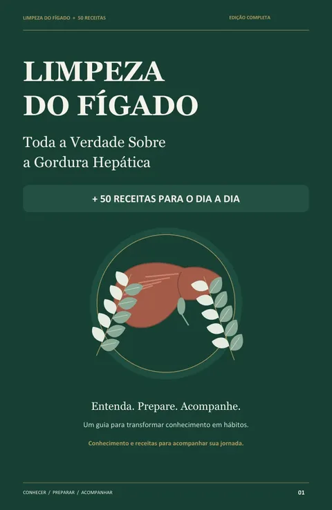 Capa do e-book Limpeza do Fígado + 50 Receitas